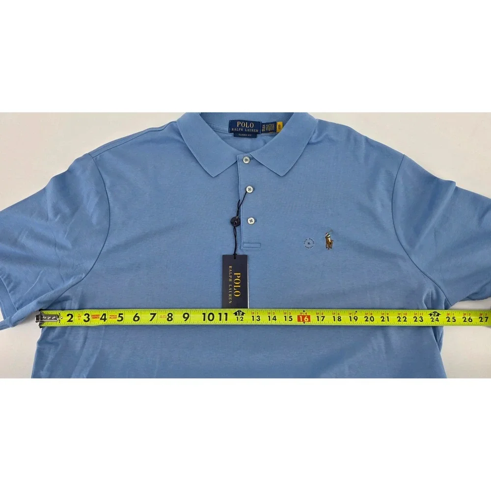 Polo Ralph Lauren Mens Size XL Sky Blue Classic Fit Short Sleeve Polo Shirt NWT